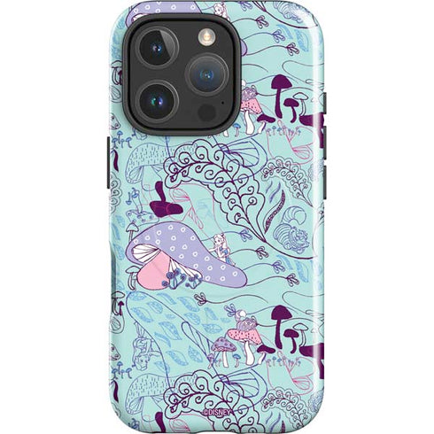 Disney Alice in Wonderland (animated) Mushrooms Print Pattern iPhone 16 Pro Max Magsafe Impact Case