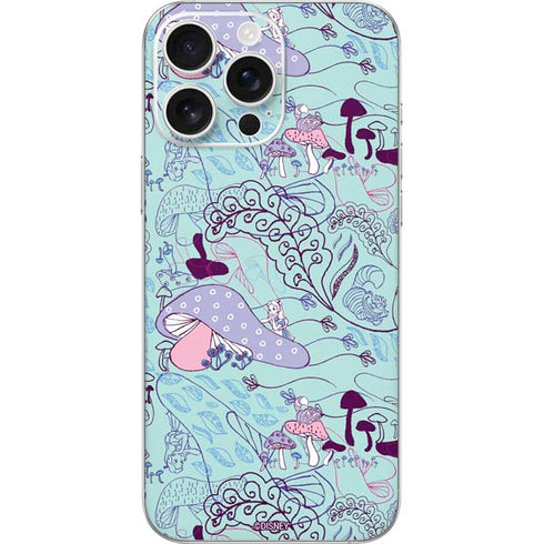 Disney Alice in Wonderland (animated) Mushrooms Print Pattern iPhone 16 Pro Max Skin