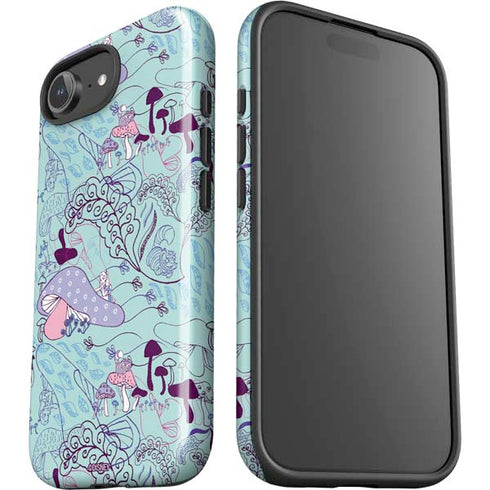 Disney Alice in Wonderland (animated) Mushrooms Print Pattern iPhone 16e Impact Case