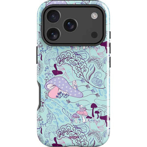 Disney Alice in Wonderland (animated) Mushrooms Print Pattern iPhone 18 Pro Impact Case