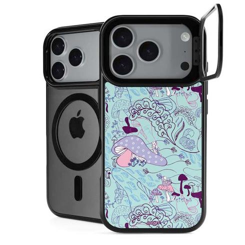 Disney Alice in Wonderland (animated) Mushrooms Print Pattern iPhone 18 Pro Kickstand Case
