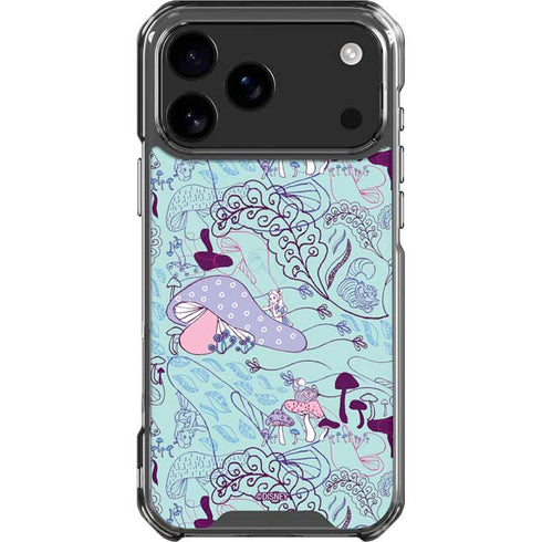 Disney Alice in Wonderland (animated) Mushrooms Print Pattern iPhone 18 Pro Max Clear Case