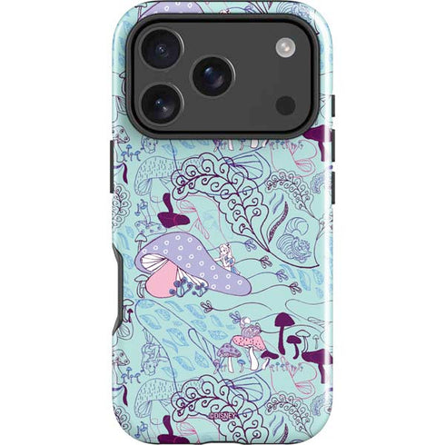 Disney Alice in Wonderland (animated) Mushrooms Print Pattern iPhone 18 Pro Max Impact Case