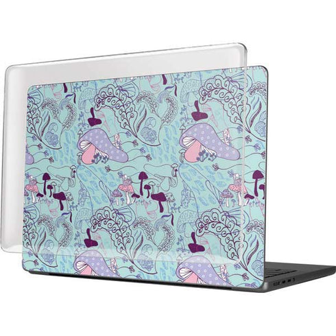 Disney Alice in Wonderland (animated) Mushrooms Print Pattern MacBook Pro 14in (2021-24) Case plus Skin