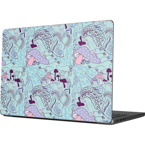 Disney Alice in Wonderland (animated) Mushrooms Print Pattern Apple MacBook Pro 14-inch Skin