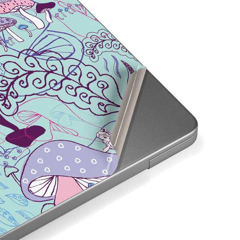 Disney Alice in Wonderland (animated) Mushrooms Print Pattern Apple MacBook Pro 14-inch Skin