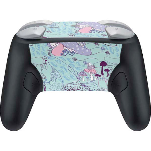 Disney Alice in Wonderland (animated) Mushrooms Print Pattern Nintendo Switch 2 (2025) Pro Controller Skin