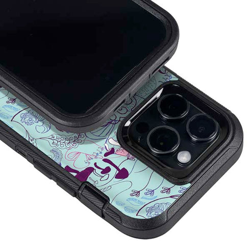 Disney Alice in Wonderland (animated) Mushrooms Print Pattern Otterbox Defender iPhone Skin