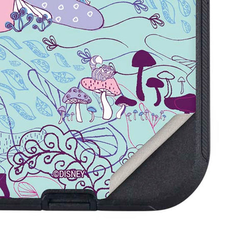 Disney Alice in Wonderland (animated) Mushrooms Print Pattern Otterbox Defender iPhone Skin