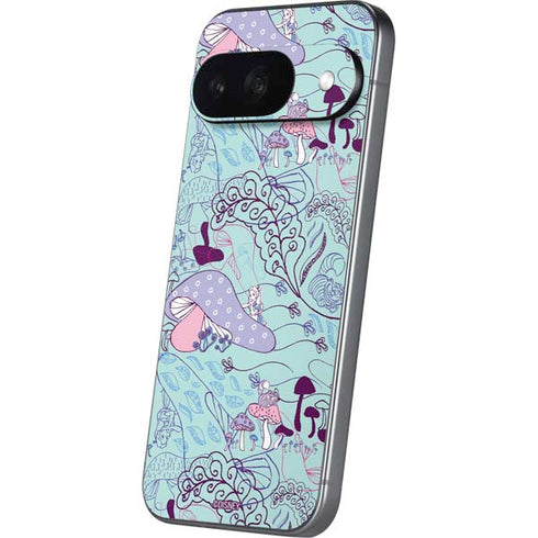 Disney Alice in Wonderland (animated) Mushrooms Print Pattern Google Pixel 9 Skin