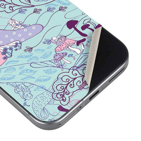 Disney Alice in Wonderland (animated) Mushrooms Print Pattern Google Pixel 9 Skin