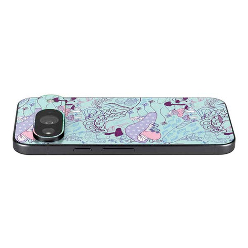 Disney Alice in Wonderland (animated) Mushrooms Print Pattern Google Pixel 9 Skin