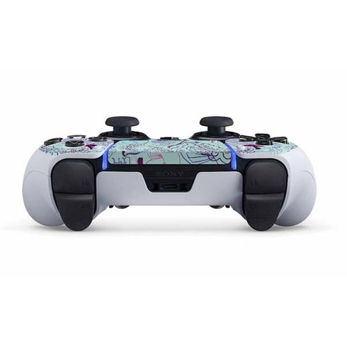 Disney Alice in Wonderland (animated) Mushrooms Print Pattern PS5 DualSense Edge Pro Controller Skin
