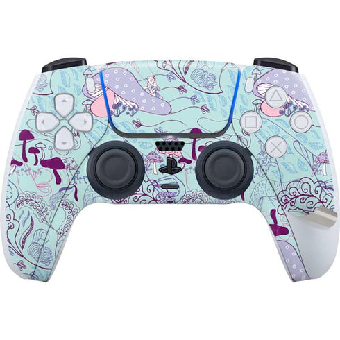 Disney Alice in Wonderland (animated) Mushrooms Print Pattern PS5 Pro Bundle Skin