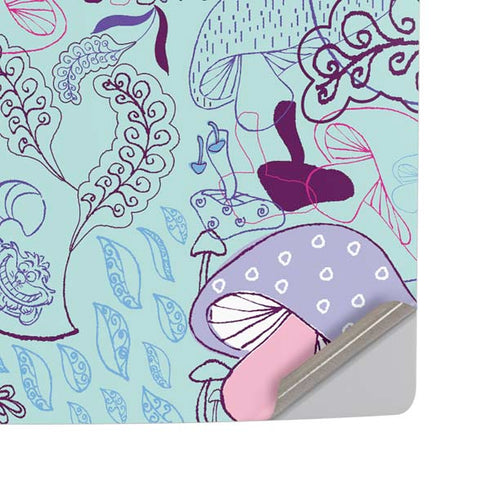 Disney Alice in Wonderland (animated) Mushrooms Print Pattern PS5 Pro Disk Console Skin