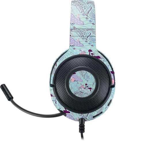 Disney Alice in Wonderland (animated) Mushrooms Print Pattern Razer Kraken X Skin