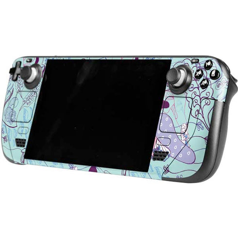 Disney Alice in Wonderland (animated) Mushrooms Print Pattern Steam Deck Handheld Gaming Computer OLED Skin