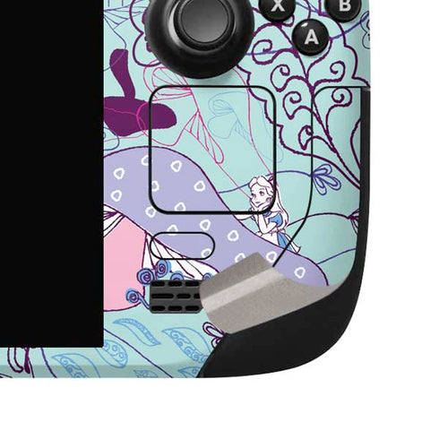 Disney Alice in Wonderland (animated) Mushrooms Print Pattern Steam Deck Handheld Gaming Computer OLED Skin