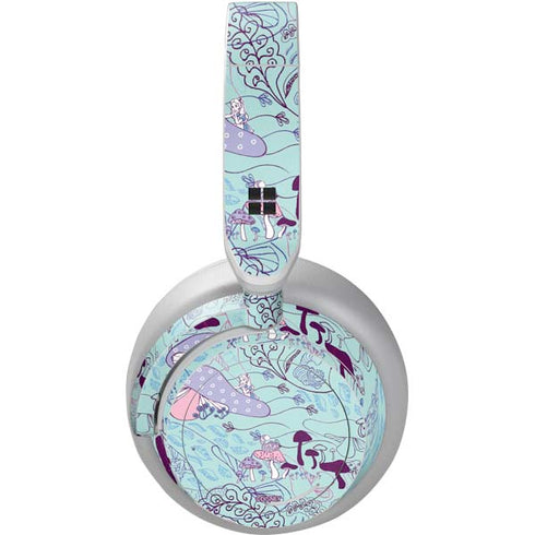 Disney Alice in Wonderland (animated) Mushrooms Print Pattern Surface Headphones Skin