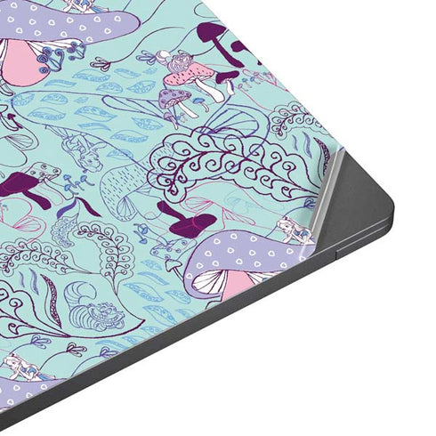 Disney Alice in Wonderland (animated) Mushrooms Print Pattern Surface Laptop 7 13.8in Skin