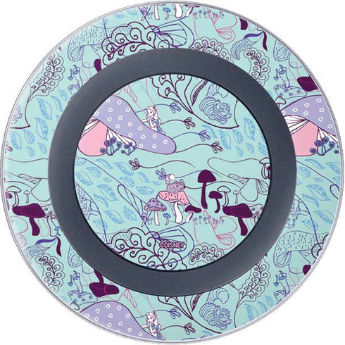 Disney Alice in Wonderland (animated) Mushrooms Print Pattern Wireless Charger Skin