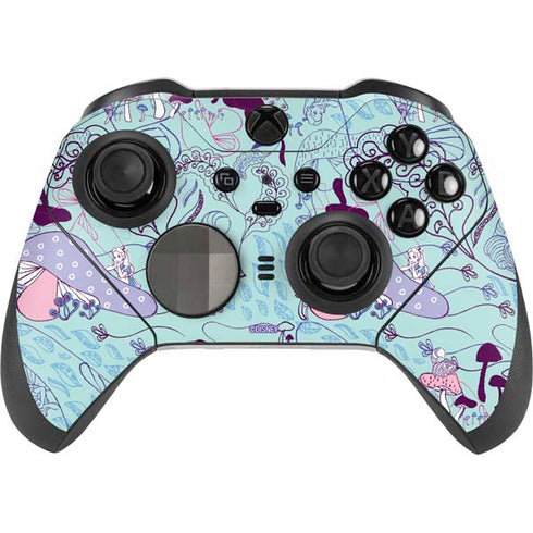 Disney Alice in Wonderland (animated) Mushrooms Print Pattern Xbox Elite Wireless Controller Series 2 Skin