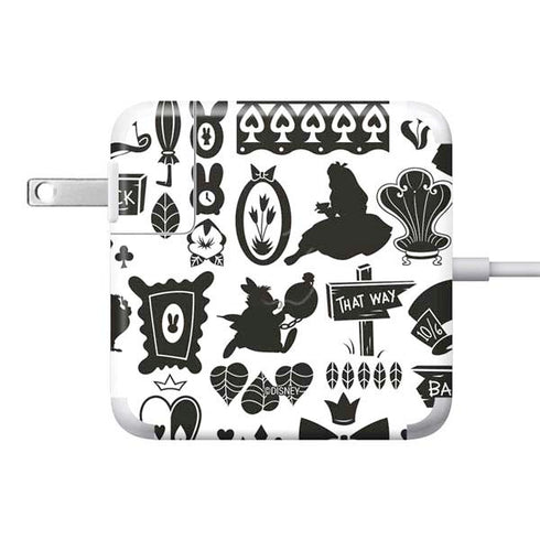 Disney Alice in Wonderland (animated) Silhouette Pattern 85W Power Adapter (15 and 17 inch MacBook Pro Charger) Skin