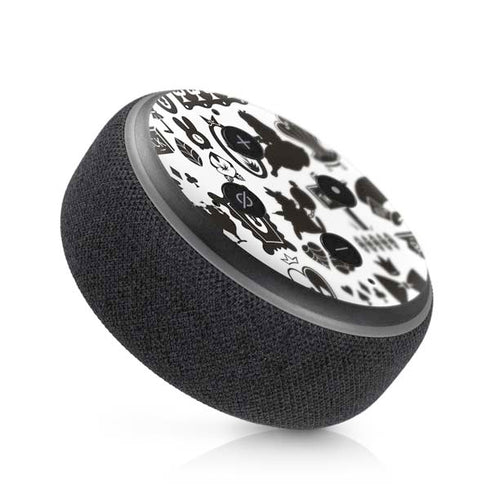 Disney Alice in Wonderland (animated) Silhouette Pattern Amazon Echo Dot Skin