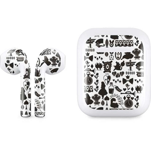 Disney Alice in Wonderland (animated) Silhouette Pattern Apple AirPods Skin