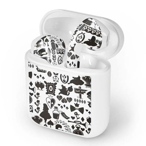 Disney Alice in Wonderland (animated) Silhouette Pattern Apple AirPods Skin