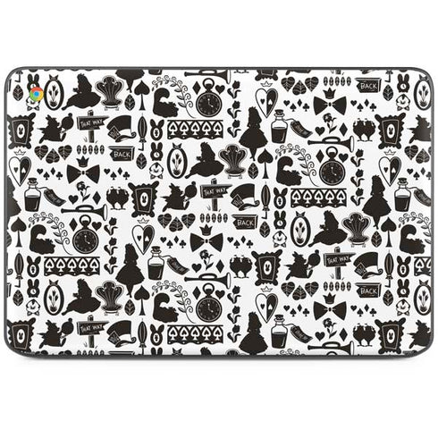 Disney Alice in Wonderland (animated) Silhouette Pattern HP Chromebook Skin