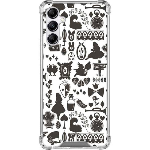 Disney Alice in Wonderland (animated) Silhouette Pattern Gabb Phone 4 Clear Case