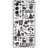 Disney Alice in Wonderland (animated) Silhouette Pattern Gabb Phone 4 Clear Case