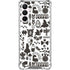 Disney Alice in Wonderland (animated) Silhouette Pattern Galaxy A16 5G Clear Case