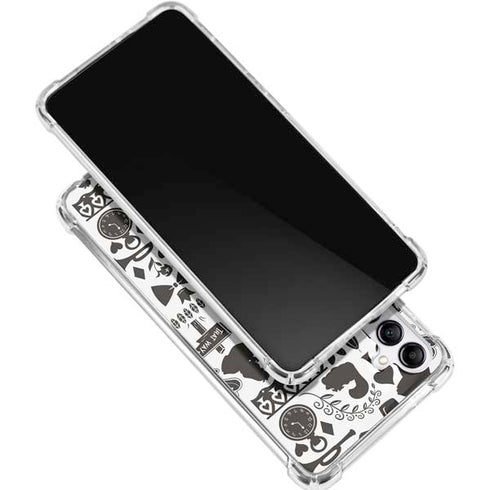 Disney Alice in Wonderland (animated) Silhouette Pattern Galaxy A16 5G Clear Case