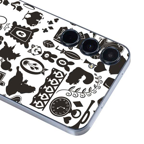 Disney Alice in Wonderland (animated) Silhouette Pattern Galaxy A35 5G Skin