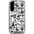 Disney Alice in Wonderland (animated) Silhouette Pattern Galaxy A36 5G Clear Case