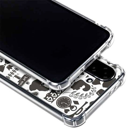 Disney Alice in Wonderland (animated) Silhouette Pattern Galaxy A36 5G Clear Case