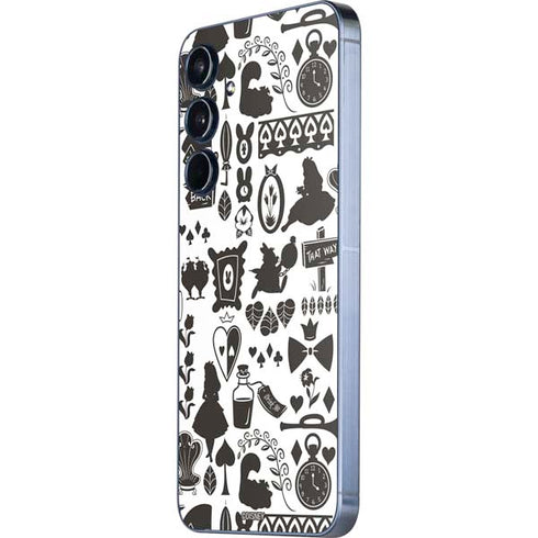 Disney Alice in Wonderland (animated) Silhouette Pattern Galaxy A55 5G Skin