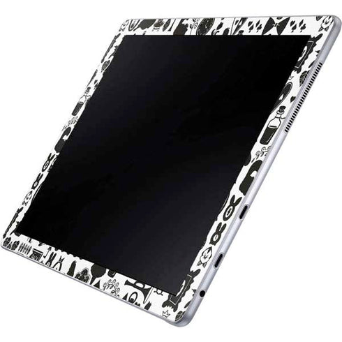 Disney Alice in Wonderland (animated) Silhouette Pattern Galaxy Book 12in Skin