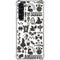 Disney Alice in Wonderland (animated) Silhouette Pattern Galaxy S24 FE Clear Case