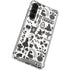 Disney Alice in Wonderland (animated) Silhouette Pattern Galaxy S24 FE Clear Case