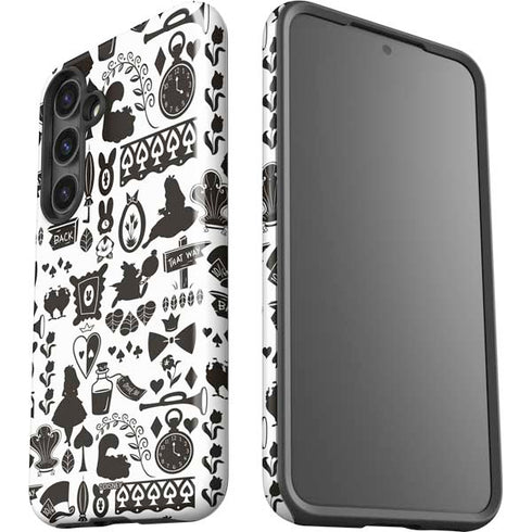 Disney Alice in Wonderland (animated) Silhouette Pattern Galaxy S25 Impact Case