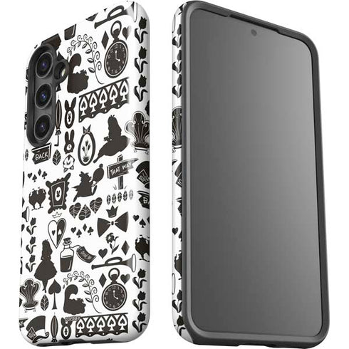 Disney Alice in Wonderland (animated) Silhouette Pattern Galaxy S25 Plus Impact Case