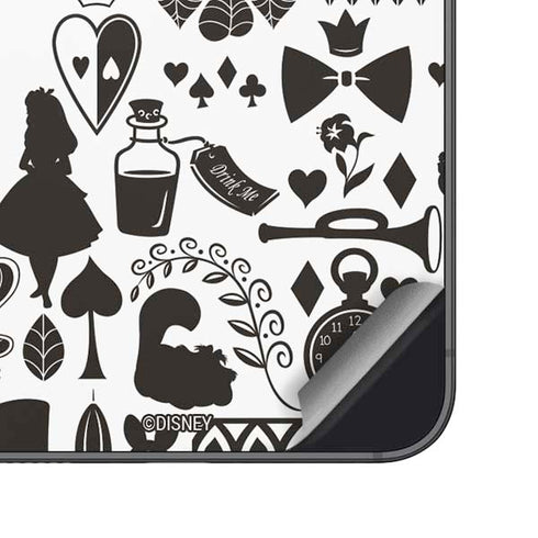 Disney Alice in Wonderland (animated) Silhouette Pattern Galaxy S25 Plus Skin
