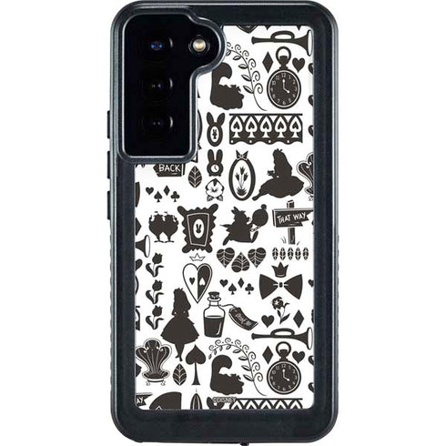 Disney Alice in Wonderland (animated) Silhouette Pattern Galaxy S24 Plus Waterproof Case