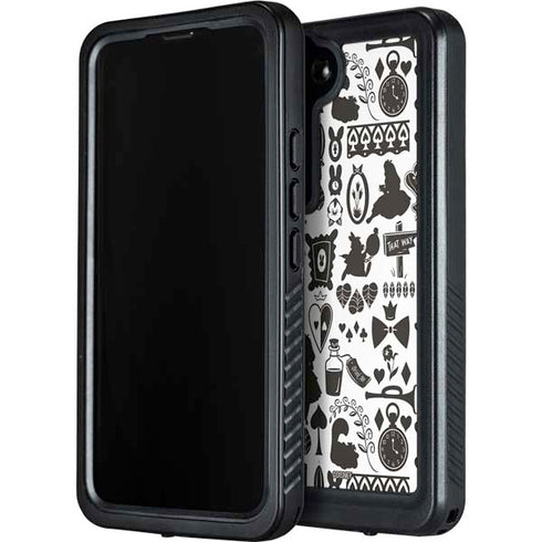 Disney Alice in Wonderland (animated) Silhouette Pattern Galaxy S24 Plus Waterproof Case