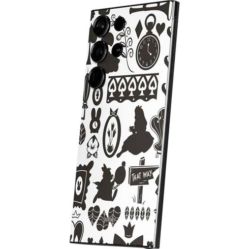 Disney Alice in Wonderland (animated) Silhouette Pattern Galaxy S25 Ultra Skin