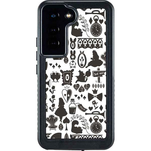 Disney Alice in Wonderland (animated) Silhouette Pattern Galaxy S24 Waterproof Case