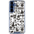 Disney Alice in Wonderland (animated) Silhouette Pattern Galaxy S25 Plus Clear Case